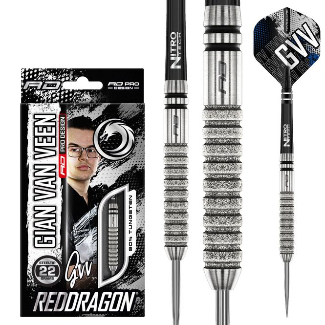 Hovedbilde Reddragon Gian Van Veen Diamond 90% 22g stålspiss