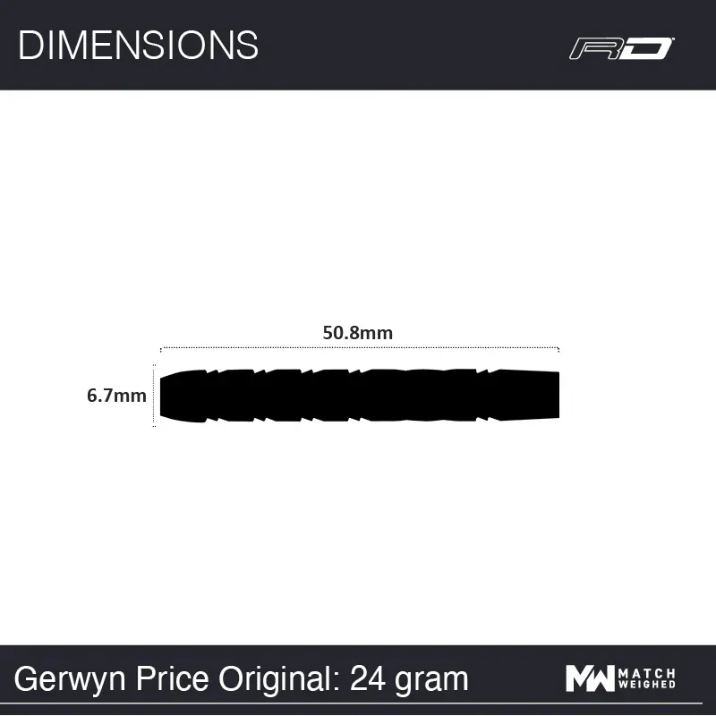 Reddragon Gerwyn Price Originals  24g Stålspiss
