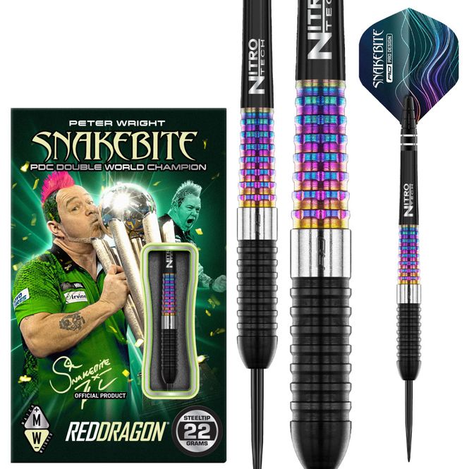 Hovedbilde Reddragon Peter Wright Corra 90% 22g Stålspiss